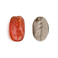 Roman Carnelian Gemstone with Winged Victory