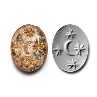 Roman Agate Gemstone with Moon