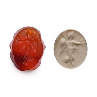 Roman Carnelian Gemstone with Winged Victory