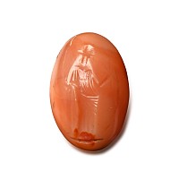 Roman Orange Agate Gemstone with Standing Figure