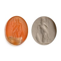 Roman Carnelian Gemstone with Minerva
