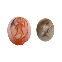Roman Carnelian Gemstone with Nude Figure