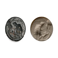 Roman Black Gemstone with Bird