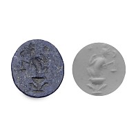 Roman Lapis Lazuli Gemstone with Putto