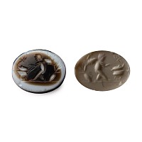 Roman Banded Agate Gemstone with Putto