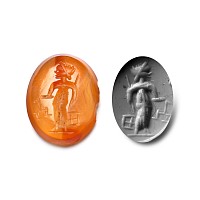 Roman Carnelian Gemstone with Mercury