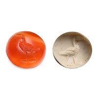 Roman Carnelian Gemstone with Goose