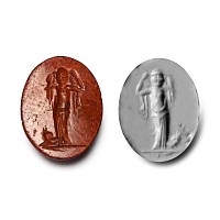 Roman Red Jasper Gemstone with the Goddess Venus