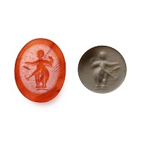Roman Carnelian Gemstone Standing Figure