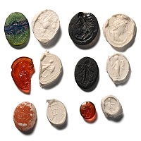 Roman Gemstone and Glass Intaglio Collection