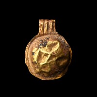 Saxon Gold Bulla-Shaped Pendant