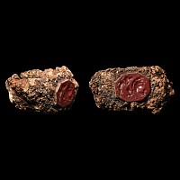 Roman Red Jasper Gemstone in Iron Ring