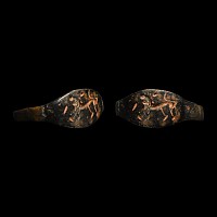 Roman Bronze Ring with Lion