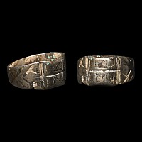 Medieval Silver Ring with Niello