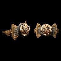 Viking Age Bronze Ring with Cabochon