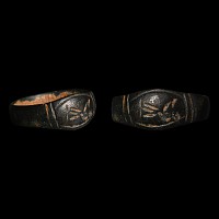 Roman Bronze Ring with Bird