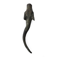 Western Asiatic Bronze Beast Head Finial
