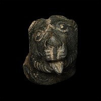 Roman Bronze Lion's Head Fragment