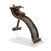 Western Asiatic Bronze Saddle Fitting with Bull