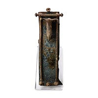 Western Asiatic Bronze Saddle Fitting with Bull