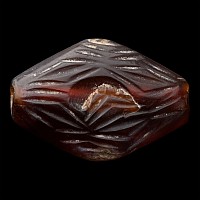 Western Asiatic Decorated Carnelian Bead