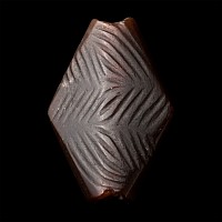 Western Asiatic Decorated Dark Agate Bead