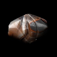 Western Asiatic Decorated Banded Agate Bead