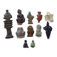 Egyptian Faience and Glass Amulet Collection