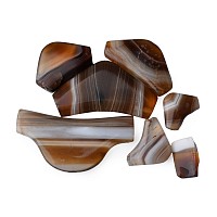Western Asiatic Banded Agate Elbow Bead Collection