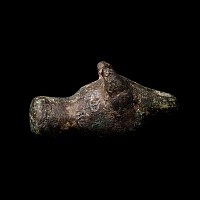 Celtic Bronze Bull's Head Pendant