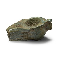 Roman Bronze Statuette Hand Holding Cup