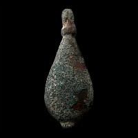 Roman Bronze Teardrop-Shaped Pendant