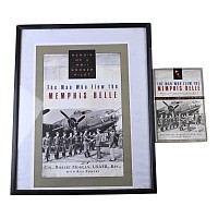 American Air Force WWII Memphis Belle Book and Originally Signed and Framed Poster