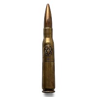 WWII 50 Calibre Bullet Lighter with Crest
