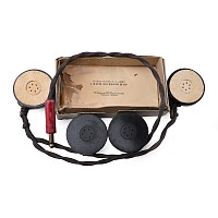 US Air Force WWII Aircraft Pilots Replacement Earphone Group