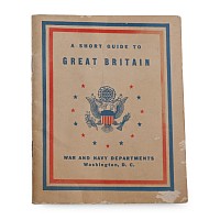 US War and Navy Departments - A Short Guide to Great Britain 'Behaviour' Booklet