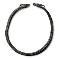 Western Asiatic Bronze Bracelet with Ibex Head Terminals