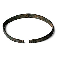Western Asiatic Bronze Bracelet with Animal Head Terminals