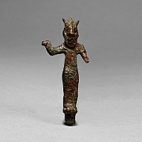 Western Asiatic Bronze Statuette of a Horned Demon