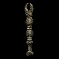 Celtic Bronze Key with Loop Finial