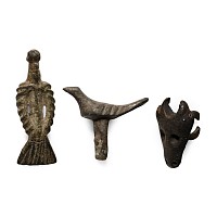 Roman Bronze Animal Finial and Mount Group