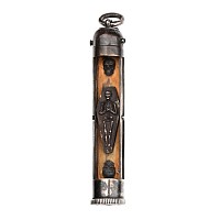Antique Silver Memento Mori Pendant with Skulls and Skeleton