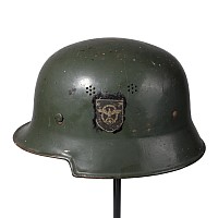 German WWII Fire Protection Police Helmet