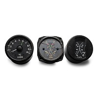 British RAF WWII Aircraft Cockpit Instrument Group