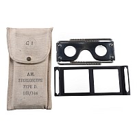 British RAF WWII Type D Stereoscope in Original Pouch