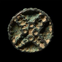 West Central Asian Bronze Stamp Seal with Cross
