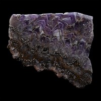 Cut and Polished Amethyst Slice