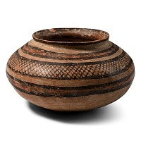 Iranian Decorated Terracotta Vessel