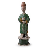 Chinese Ming Glazed Terracotta Tomb Figure