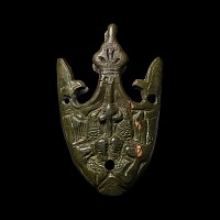 Viking Age Bronze Figural Sword Chape